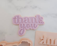 Load image into Gallery viewer, Thank You Fondant Cookie Stamp / Cutter - Made in the UK with Love from House of Toot Sweet - Just £6.50! Shop now at House of Toot Sweet
