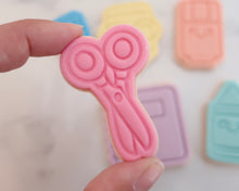 Load image into Gallery viewer, Staitionary Fondant Cookie Stamps / Cutters - Made in the UK with Love from House of Toot Sweet - Just £6.50! Shop now at House of Toot Sweet
