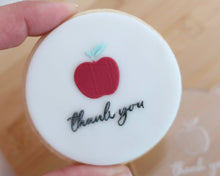 Load image into Gallery viewer, Thank You Apple Fondant Cookie Embosser - Made in the UK with Love from House of Toot Sweet - Just £6.50! Shop now at House of Toot Sweet