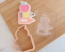 Load image into Gallery viewer, Apple, Pencil, Crayon Fondant Cookie Embosser / Cutter - Made in the UK with Love from House of Toot Sweet - Just £6.50! Shop now at House of Toot Sweet