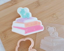 Load image into Gallery viewer, Bookworm with Books Fondant Cookie Embosser / Cutter - Made in the UK with Love from House of Toot Sweet - Just £6.50! Shop now at House of Toot Sweet