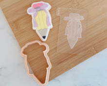 Load image into Gallery viewer, Pencil With Bow Fondant Cookie Embosser / Cutter - Made in the UK with Love from House of Toot Sweet - Just £6.50! Shop now at House of Toot Sweet