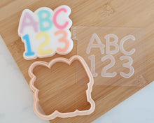Load image into Gallery viewer, ABC 123 Fondant Cookie Embosser / Cutter - Made in the UK with Love from House of Toot Sweet - Just £6.50! Shop now at House of Toot Sweet