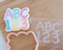 Load image into Gallery viewer, ABC 123 Fondant Cookie Embosser / Cutter - Made in the UK with Love from House of Toot Sweet - Just £6.50! Shop now at House of Toot Sweet