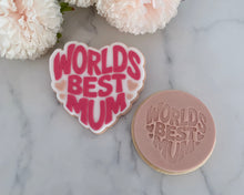 Load image into Gallery viewer, Worlds Best Mum/ Mom Fondant Embosser / Cutter