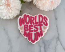 Load image into Gallery viewer, Worlds Best Mum/ Mom Fondant Embosser / Cutter