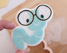 Load image into Gallery viewer, Bookworm Fondant Cookie Embosser / Cutter - Made in the UK with Love from House of Toot Sweet - Just £6.50! Shop now at House of Toot Sweet
