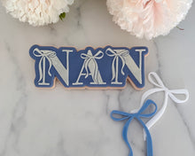 Load image into Gallery viewer, Mum, Nan, Mom With Bows Fondant Embosser / Cutter