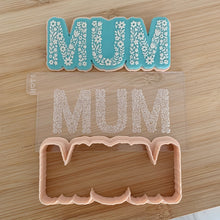Load image into Gallery viewer, Delicate Floral Mum, Nan, Mom Fondant Embosser / Cutter