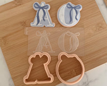 Load image into Gallery viewer, Letters With Bows Fondant Embosser / Cutter