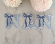 Load image into Gallery viewer, Letters With Bows Fondant Embosser / Cutter