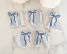 Load image into Gallery viewer, Letters With Bows Fondant Embosser / Cutter