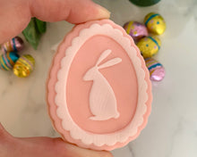 Load image into Gallery viewer, Bunny Egg Cameo Fondant Embosser and Cutter