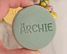 Load image into Gallery viewer, Easter Personalised name Fondant Cookie Stamp