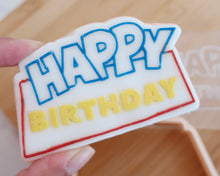 Load image into Gallery viewer, Happy Birthday Fondant Cookie Embosser / Cutter