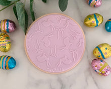 Load image into Gallery viewer, Bunnies & Bows Fondant Embosser Texture Tile