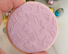 Load image into Gallery viewer, Bunnies & Bows Fondant Embosser Texture Tile