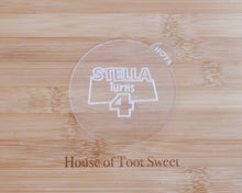 Load image into Gallery viewer, Custom Name & age Birthday Cookie Fondant Embosser