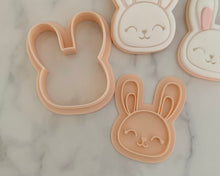 Load image into Gallery viewer, Bunny Face Fondant Stamp & Cookie cutter