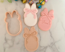 Load image into Gallery viewer, Bunny Ears Egg Fondant Cookie Pop Embosser/ Cutter