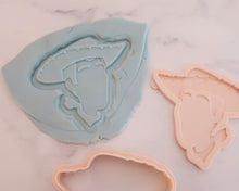 Load image into Gallery viewer, Woody Cowboy Fondant Pop Embosser and Cutter