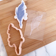 Load image into Gallery viewer, Feather Pen Fondant Embosser and Cutter