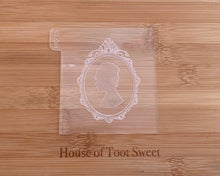 Load image into Gallery viewer, Lady Whistledown Silhouette Cameo Fondant Embosser and Cutter