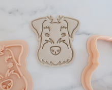 Load image into Gallery viewer, Schnauzer Dog Face Cookie Cutter and Stamp - Made in the UK with Love from House of Toot Sweet - Just £5! Shop now at House of Toot Sweet