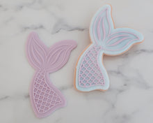 Load image into Gallery viewer, Mermaid Tail Cookie Cutter and Embosser - Made in the UK with Love from House of Toot Sweet - Just £6.50! Shop now at House of Toot Sweet