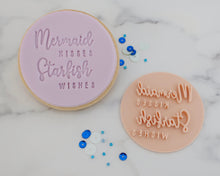 Load image into Gallery viewer, Mermaid Kisses Starfish Wishes Cookie Stamp - Made in the UK with Love from House of Toot Sweet - Just £5! Shop now at House of Toot Sweet