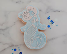 Load image into Gallery viewer, Cute Mermaid Cookie Cutter and Embosser - Made in the UK with Love from House of Toot Sweet - Just £6.50! Shop now at House of Toot Sweet