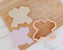 Load image into Gallery viewer, Cute Crab Cookie Cutter and Embosser - Made in the UK with Love from House of Toot Sweet - Just £6.50! Shop now at House of Toot Sweet