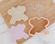 Load image into Gallery viewer, Cute Crab Cookie Cutter and Embosser - Made in the UK with Love from House of Toot Sweet - Just £6.50! Shop now at House of Toot Sweet