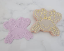 Load image into Gallery viewer, Cute Crab Cookie Cutter and Embosser - Made in the UK with Love from House of Toot Sweet - Just £6.50! Shop now at House of Toot Sweet