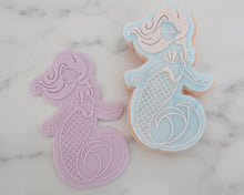 Load image into Gallery viewer, Cute Mermaid Cookie Cutter and Embosser - Made in the UK with Love from House of Toot Sweet - Just £6.50! Shop now at House of Toot Sweet