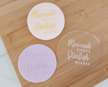 Load image into Gallery viewer, Mermaid Kisses Starfish Wishes Cookie Embosser