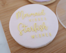 Load image into Gallery viewer, Mermaid Kisses Starfish Wishes Cookie Embosser