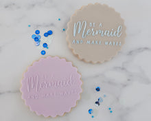 Load image into Gallery viewer, Be A Mermaid And Make Waves Cookie Embosser - Made in the UK with Love from House of Toot Sweet - Just £6! Shop now at House of Toot Sweet