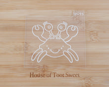 Load image into Gallery viewer, Cute Crab Cookie Cutter and Embosser - Made in the UK with Love from House of Toot Sweet - Just £6.50! Shop now at House of Toot Sweet