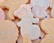 Load image into Gallery viewer, Cute Mermaid Cookie Cutter and Embosser - Made in the UK with Love from House of Toot Sweet - Just £6.50! Shop now at House of Toot Sweet