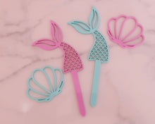 Load image into Gallery viewer, Mermaids Tail - Cupcake Charm Topper - Made in the UK with Love  from House of Toot Sweet - Just £6! Shop now at House of Toot Sweet