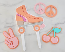 Load image into Gallery viewer, Groovy Roller Skate Cake Topper - Made in the UK with Love from House of Toot Sweet - Just £15! Shop now at House of Toot Sweet
