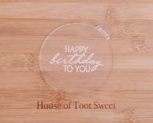 Load image into Gallery viewer, Happy Birthday To You Cookie Embosser - Made in the UK with Love from House of Toot Sweet - Just £6! Shop now at House of Toot Sweet