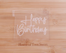 Load image into Gallery viewer, Large Happy Birthday Embosser & Cookie Cutter - Made in the UK with Love from House of Toot Sweet - Just £6.50! Shop now at House of Toot Sweet