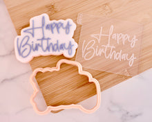 Load image into Gallery viewer, Large Happy Birthday Embosser & Cookie Cutter - Made in the UK with Love from House of Toot Sweet - Just £6.50! Shop now at House of Toot Sweet