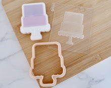 Load image into Gallery viewer, Two Tier Cake Fondant Embosser & Cookie Cutter - Made in the UK with Love from House of Toot Sweet - Just £6! Shop now at House of Toot Sweet