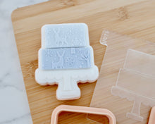 Load image into Gallery viewer, Two Tier Cake Fondant Embosser & Cookie Cutter - Made in the UK with Love from House of Toot Sweet - Just £6! Shop now at House of Toot Sweet