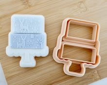 Load image into Gallery viewer, Two Tier Cake Fondant Embosser & Cookie Cutter - Made in the UK with Love from House of Toot Sweet - Just £5! Shop now at House of Toot Sweet
