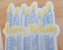 Load image into Gallery viewer, Happy Birthday Candles Fondant Embosser & Cookie Cutter - Made in the UK with Love from House of Toot Sweet - Just £6.50! Shop now at House of Toot Sweet