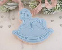 Load image into Gallery viewer, Rocking Horse Cookie Cutter & Embosser - Made in the UK with Love from House of Toot Sweet - Just £6.50! Shop now at House of Toot Sweet
